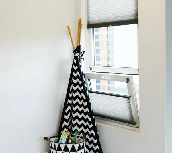 Cordless Honeycomb Shades: Clean, modern, and child-safe with effortless operation